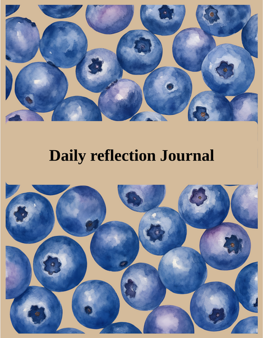 Daily Reflection Journal- Blueberry theme